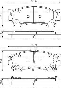 BOSCH 0 986 495 029 - Kit pastiglie freno, Freno a disco autozon.pro