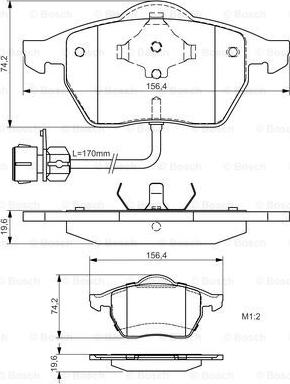 BOSCH 0 986 495 024 - Kit pastiglie freno, Freno a disco autozon.pro