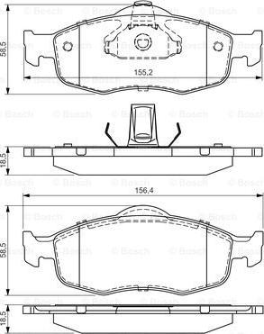 BOSCH 0 986 495 026 - Kit pastiglie freno, Freno a disco autozon.pro