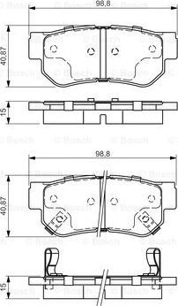 BOSCH 0 986 495 022 - Kit pastiglie freno, Freno a disco autozon.pro