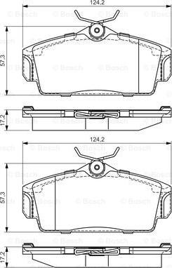 BOSCH 0 986 495 070 - Kit pastiglie freno, Freno a disco autozon.pro