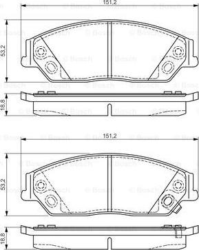 BOSCH 0 986 495 149 - Kit pastiglie freno, Freno a disco autozon.pro