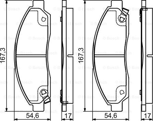 BOSCH 0 986 495 159 - Kit pastiglie freno, Freno a disco autozon.pro