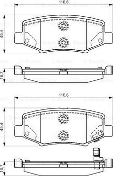 BOSCH 0 986 495 155 - Kit pastiglie freno, Freno a disco autozon.pro