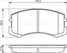 BOSCH 0 986 495 158 - Kit pastiglie freno, Freno a disco autozon.pro