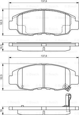 BOSCH 0 986 495 153 - Kit pastiglie freno, Freno a disco autozon.pro