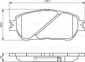 BOSCH 0 986 495 160 - Kit pastiglie freno, Freno a disco autozon.pro