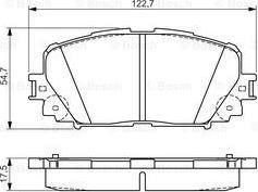 BOSCH 0 986 495 109 - Kit pastiglie freno, Freno a disco autozon.pro