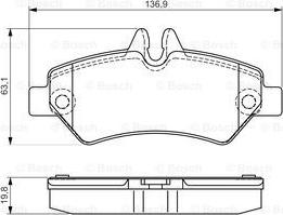 BOSCH 0 986 495 100 - Kit pastiglie freno, Freno a disco autozon.pro