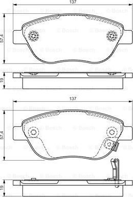 BOSCH 0 986 495 103 - Kit pastiglie freno, Freno a disco autozon.pro