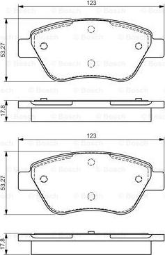 BOSCH 0 986 495 102 - Kit pastiglie freno, Freno a disco autozon.pro