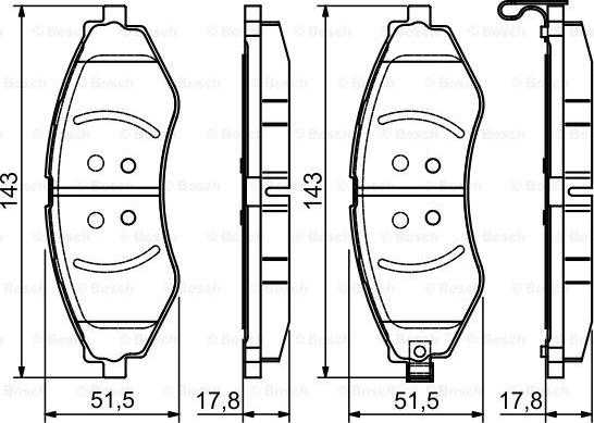 BOSCH 0 986 495 116 - Kit pastiglie freno, Freno a disco autozon.pro