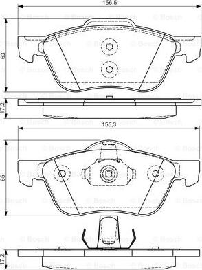 BOSCH 0 986 495 118 - Kit pastiglie freno, Freno a disco autozon.pro