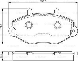 BOSCH 0 986 495 112 - Kit pastiglie freno, Freno a disco autozon.pro