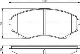 BOSCH 0 986 495 131 - Kit pastiglie freno, Freno a disco autozon.pro