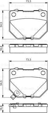 BOSCH 0 986 495 137 - Kit pastiglie freno, Freno a disco autozon.pro