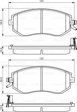 BOSCH 0 986 495 125 - Kit pastiglie freno, Freno a disco autozon.pro