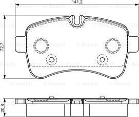 BOSCH 0 986 495 120 - Kit pastiglie freno, Freno a disco autozon.pro