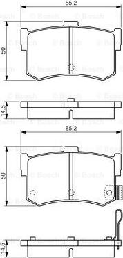 BOSCH 0 986 495 121 - Kit pastiglie freno, Freno a disco autozon.pro