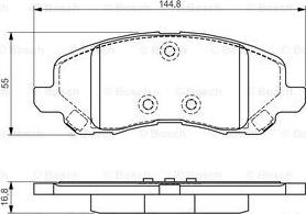 BOSCH 0 986 495 170 - Kit pastiglie freno, Freno a disco autozon.pro