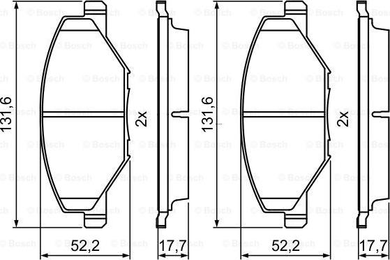 BOSCH 0 986 495 390 - Kit pastiglie freno, Freno a disco autozon.pro