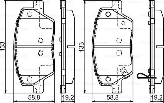 BOSCH 0 986 495 392 - Kit pastiglie freno, Freno a disco autozon.pro