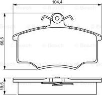 BOSCH 0 986 495 340 - Kit pastiglie freno, Freno a disco autozon.pro