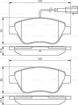 BOSCH 0 986 495 342 - Kit pastiglie freno, Freno a disco autozon.pro