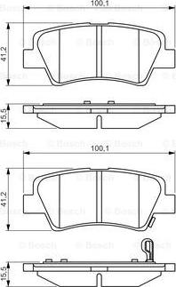 BOSCH 0 986 495 351 - Kit pastiglie freno, Freno a disco autozon.pro