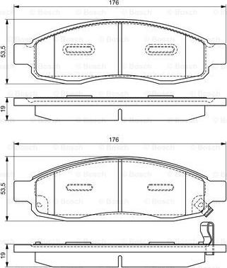 BOSCH 0 986 495 366 - Kit pastiglie freno, Freno a disco autozon.pro