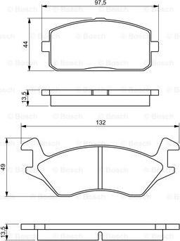 BOSCH 0 986 495 361 - Kit pastiglie freno, Freno a disco autozon.pro