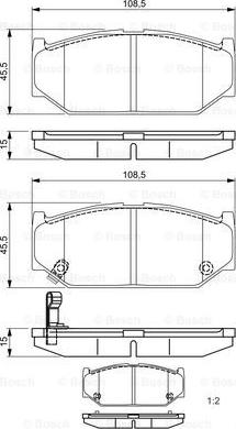 BOSCH 0 986 495 308 - Kit pastiglie freno, Freno a disco autozon.pro