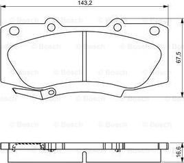 BOSCH 0 986 495 302 - Kit pastiglie freno, Freno a disco autozon.pro