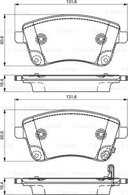 BOSCH 0 986 495 307 - Kit pastiglie freno, Freno a disco autozon.pro