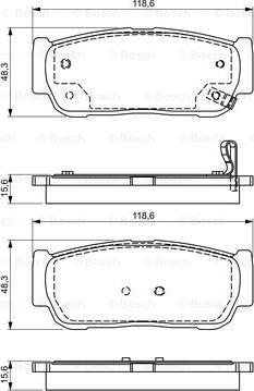 BOSCH 0 986 495 315 - Kit pastiglie freno, Freno a disco autozon.pro