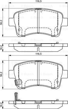 BOSCH 0 986 495 318 - Kit pastiglie freno, Freno a disco autozon.pro