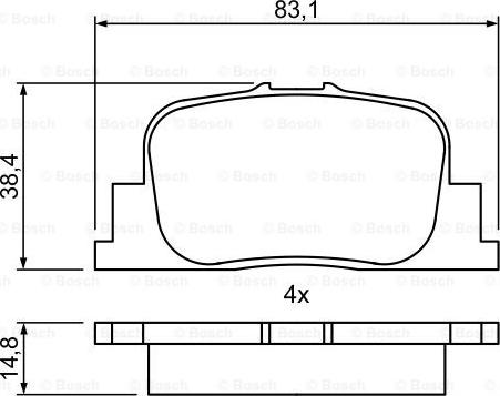 BOSCH 0 986 495 389 - Kit pastiglie freno, Freno a disco autozon.pro