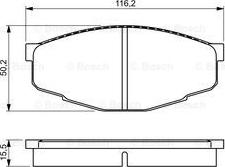 BOSCH 0 986 495 331 - Kit pastiglie freno, Freno a disco autozon.pro