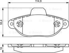 BOSCH 0 986 495 338 - Kit pastiglie freno, Freno a disco autozon.pro