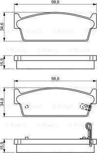 BOSCH 0 986 495 329 - Kit pastiglie freno, Freno a disco autozon.pro