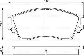 BOSCH 0 986 495 325 - Kit pastiglie freno, Freno a disco autozon.pro