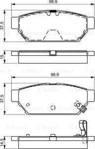 BOSCH 0 986 495 326 - Kit pastiglie freno, Freno a disco autozon.pro