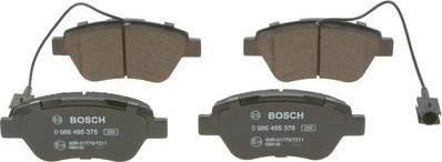 BOSCH 0 986 495 378 - Kit pastiglie freno, Freno a disco autozon.pro