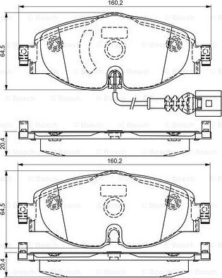 BOSCH 0 986 495 296 - Kit pastiglie freno, Freno a disco autozon.pro