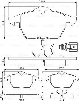 BOSCH 0 986 495 249 - Kit pastiglie freno, Freno a disco autozon.pro