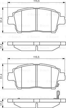 BOSCH 0 986 495 242 - Kit pastiglie freno, Freno a disco autozon.pro