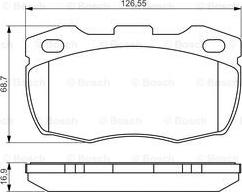 BOSCH 0 986 495 269 - Kit pastiglie freno, Freno a disco autozon.pro