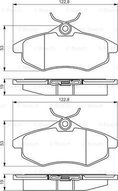 BOSCH 0 986 495 268 - Kit pastiglie freno, Freno a disco autozon.pro