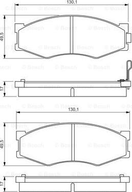 BOSCH 0 986 495 263 - Kit pastiglie freno, Freno a disco autozon.pro