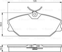 BOSCH 0 986 495 262 - Kit pastiglie freno, Freno a disco autozon.pro